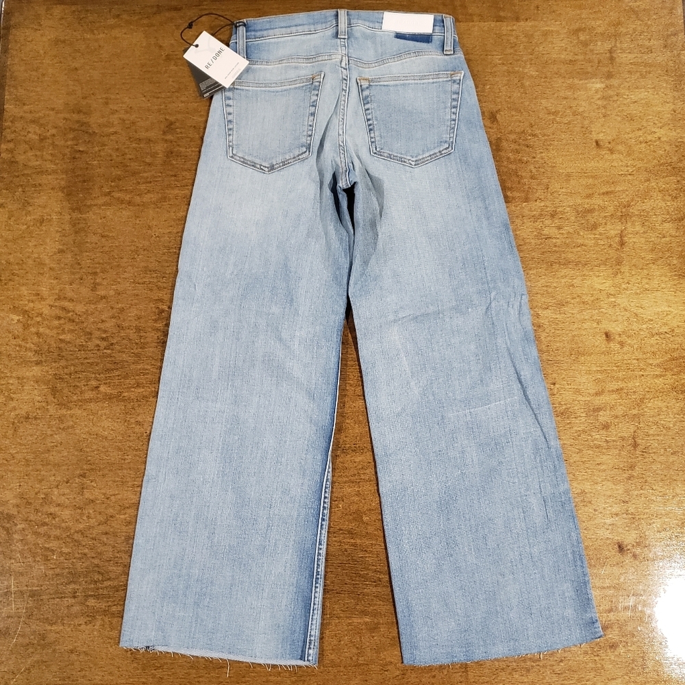 Re/Done Mid Rise Crop Stretch Jean Size 24 - Picture 4 of 8